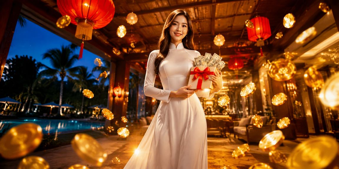 Người chơi trẻ tại Hội An trải nghiệm cá cược trực tuyến trên điện thoại với trang phục áo dài truyền thống