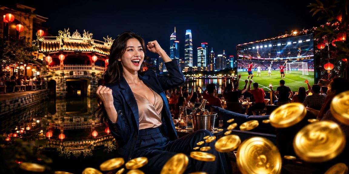 Người dùng Hội An xem kèo bóng đá và chơi game đêm tại chợ đêm Hội An