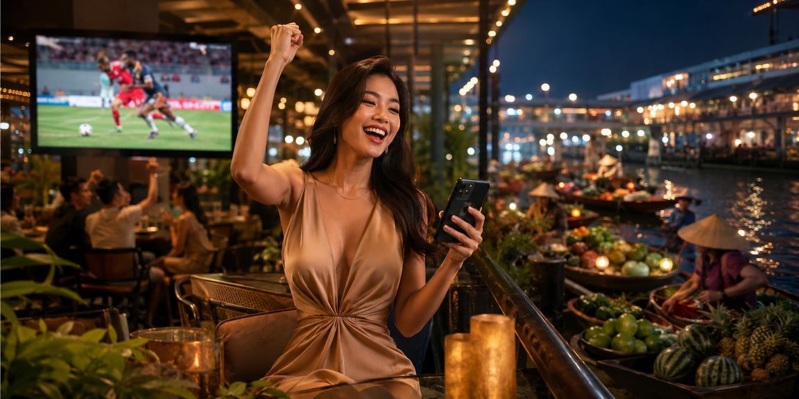 Người chơi cá cược thể thao tại vùng Mekong trên thiết bị di động