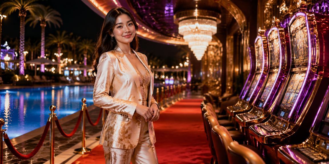 Người mặc áo dài tại Mũi Né thư thái chơi slot game và trải nghiệm khuyến mãi đặc biệt