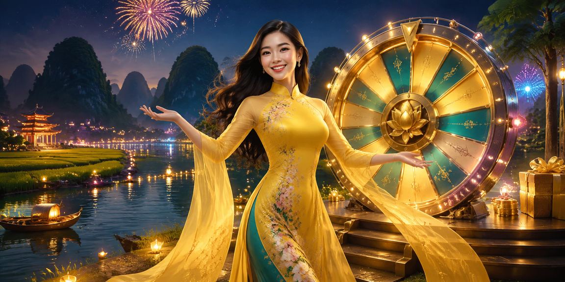 Phụ nữ mặc áo dài tại Ninh Bình thư giãn và tham gia trò chơi roulette trực tuyến